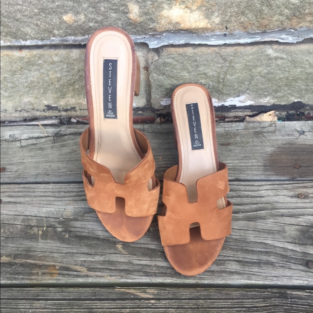 Steven By: Steve Madden Mule Block 3” Heels